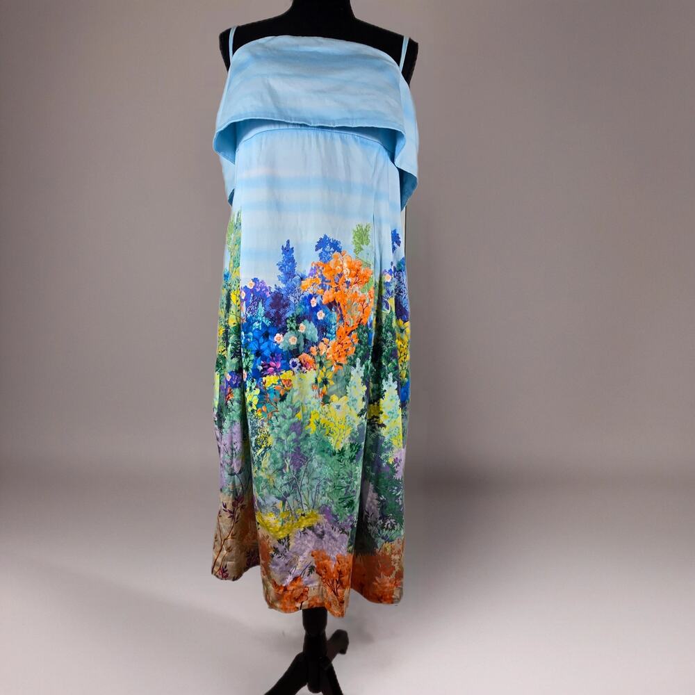 NWOT Anthropologie Sleeveless Printed Dress. Size XL Petite. Ret $178 - Picture 3 of 10